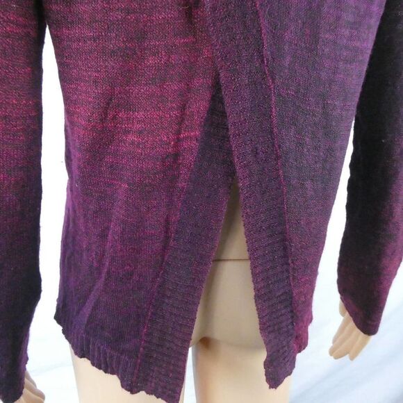 Prana Julien Sweater Pullover V Neck Open Cross Split Back Gradient Small - Picture 9 of 9